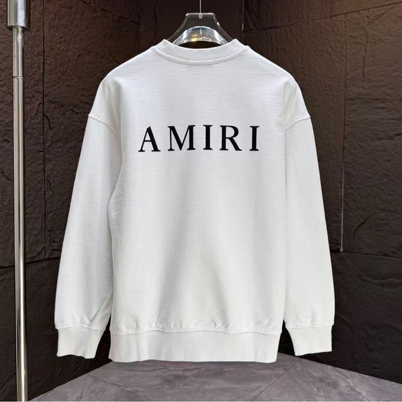 AMIRI Other - AMIRI Off-White Sweatshirt with Black Logo